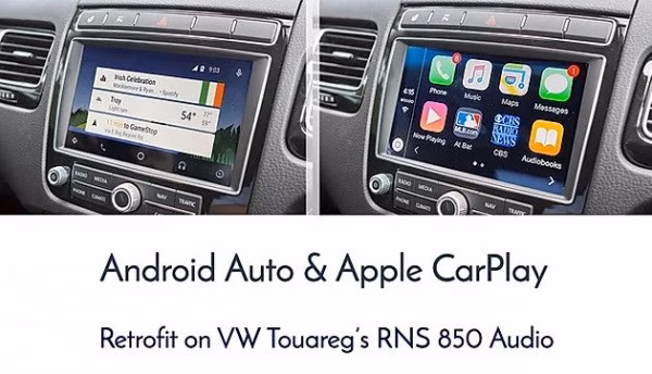 Wireless CarPlay, Android Auto for RNS 850 VW Touareg 7P. Mirror Link and front, rear camera input. - Image 12