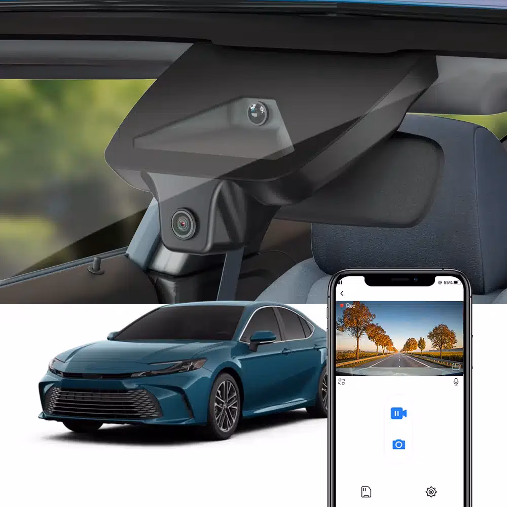 FiTCAMX 4K DVR Camera Front-Rear Specially Designed for Toyota Camry 2025