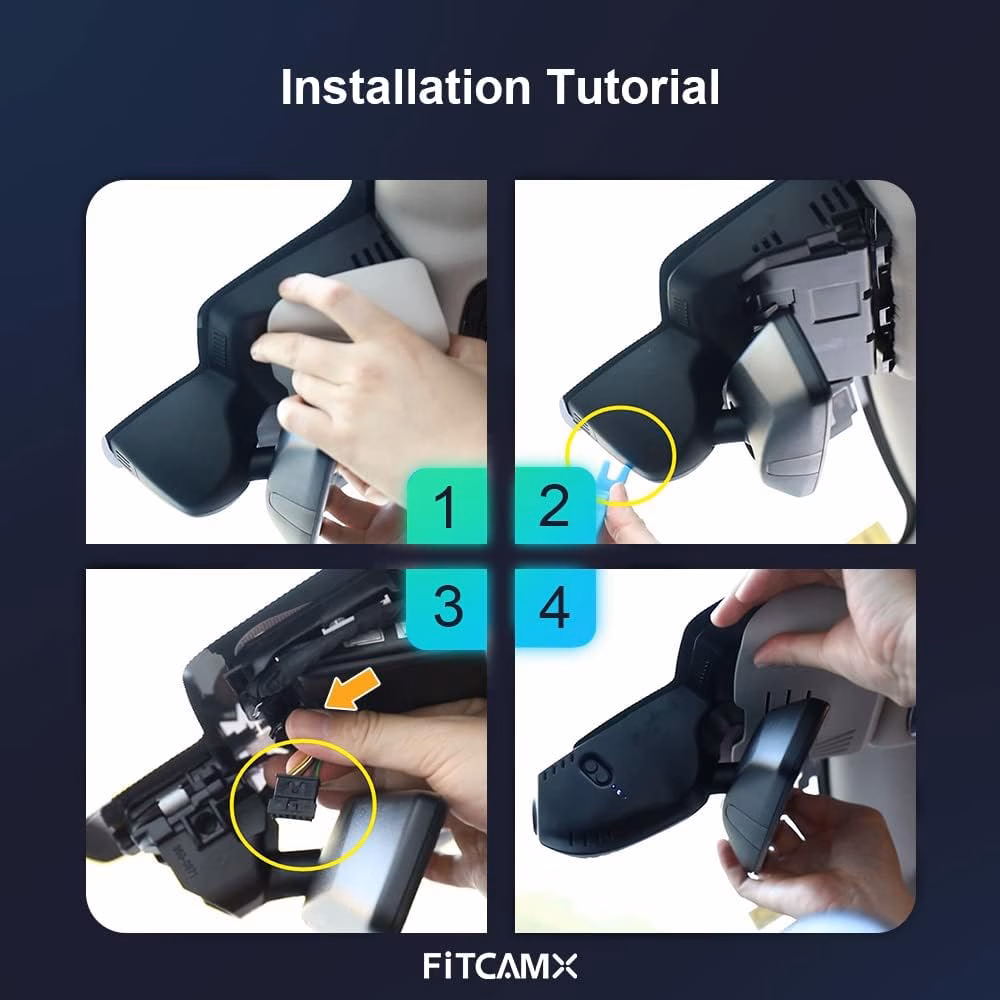 4K DVR Camera FiTCAMX Specially Designed for BMW X3, iX3, X3M, G01 2018-2024 - Image 7