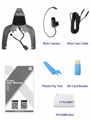 4K DVR Camera FiTCAMX Specially Designed for Mercedes GLE (V167), GLS (X167) 2020-2025. Model D. Black. - Image 5