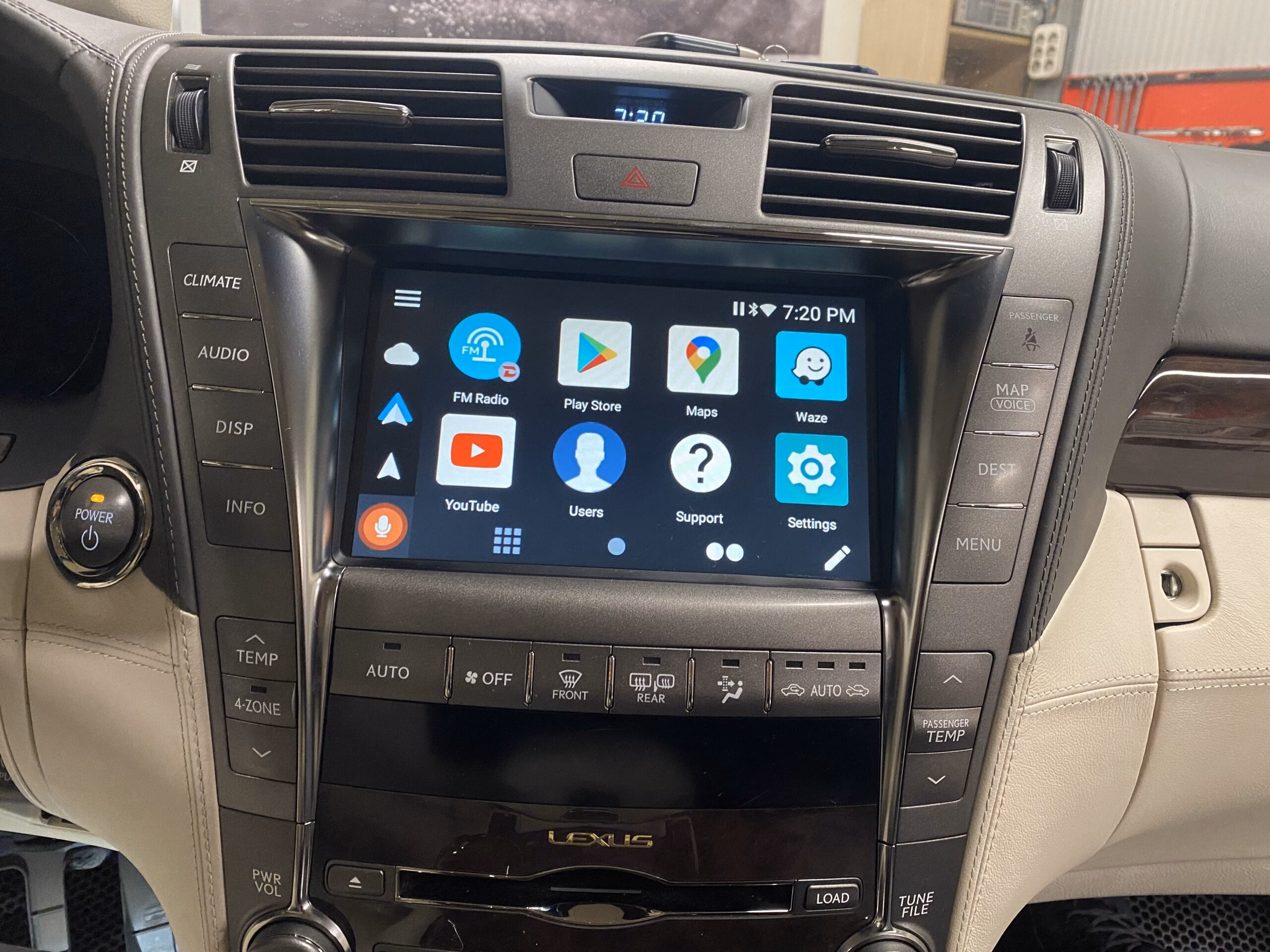Android system integration, wireless CarPlay and wireless Android Auto for Toyota Land Cruiser 2008-2009 and Lexus IS, GS, RX, LS, ES, LX, GX