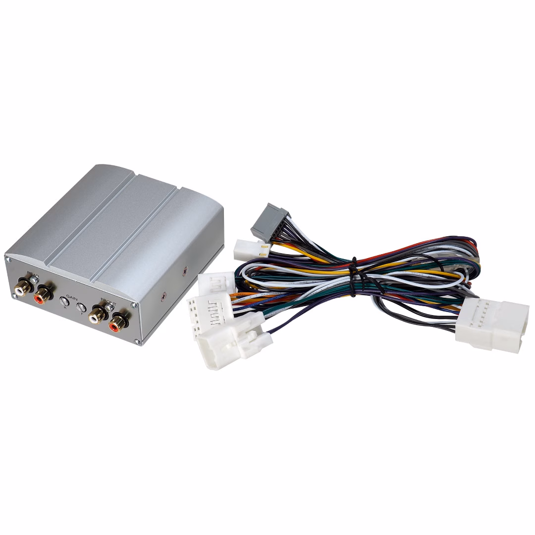 Mini amplifier Beat-Sonic PA2T1 dedicated to Toyota cars manufactured between 1987-2019.